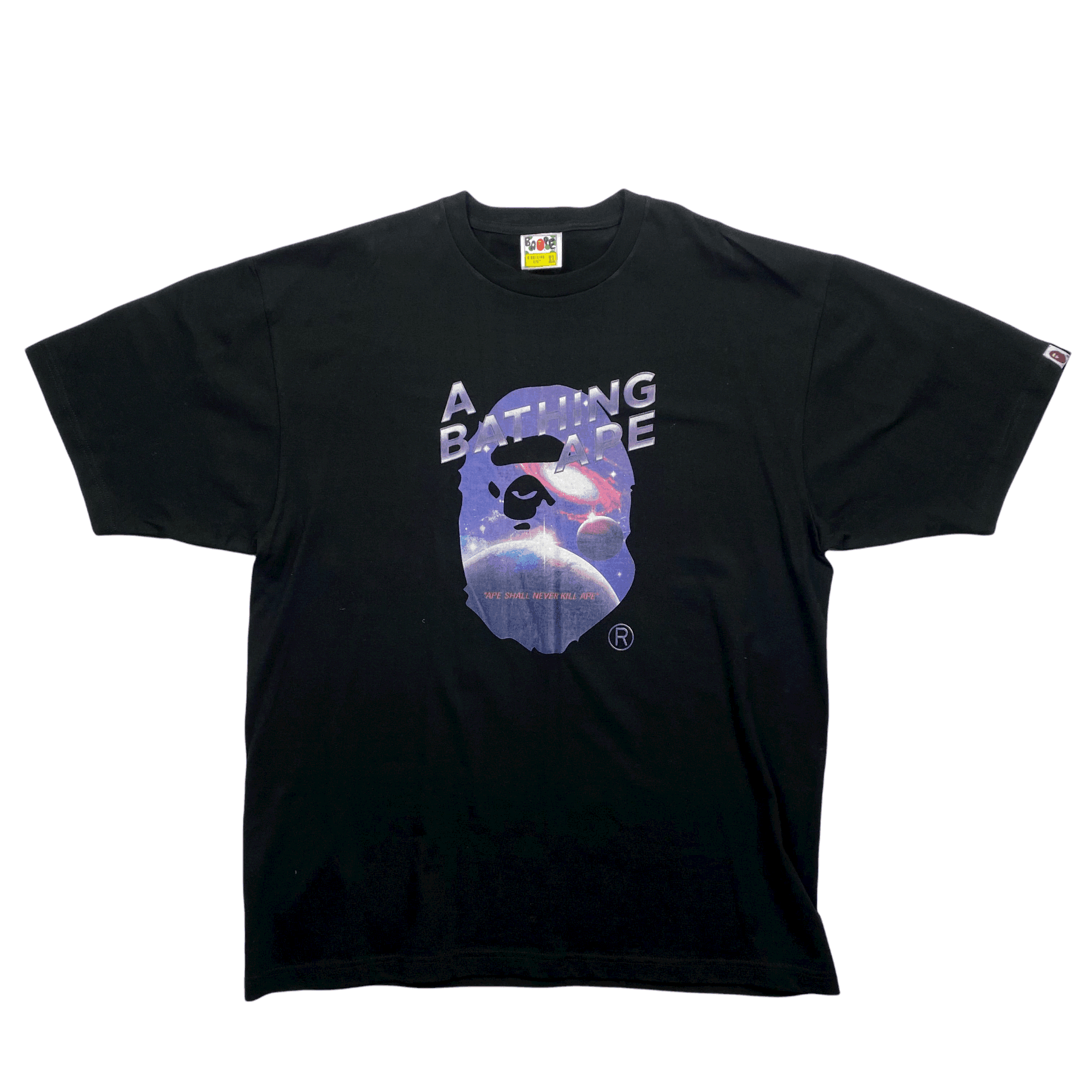 A bathing ape clearance t shirt black