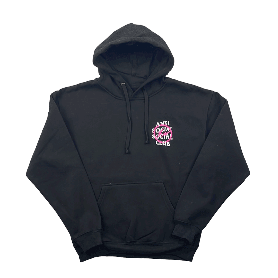 Black Anti Social Social Club x Fragment Hoodie - Small