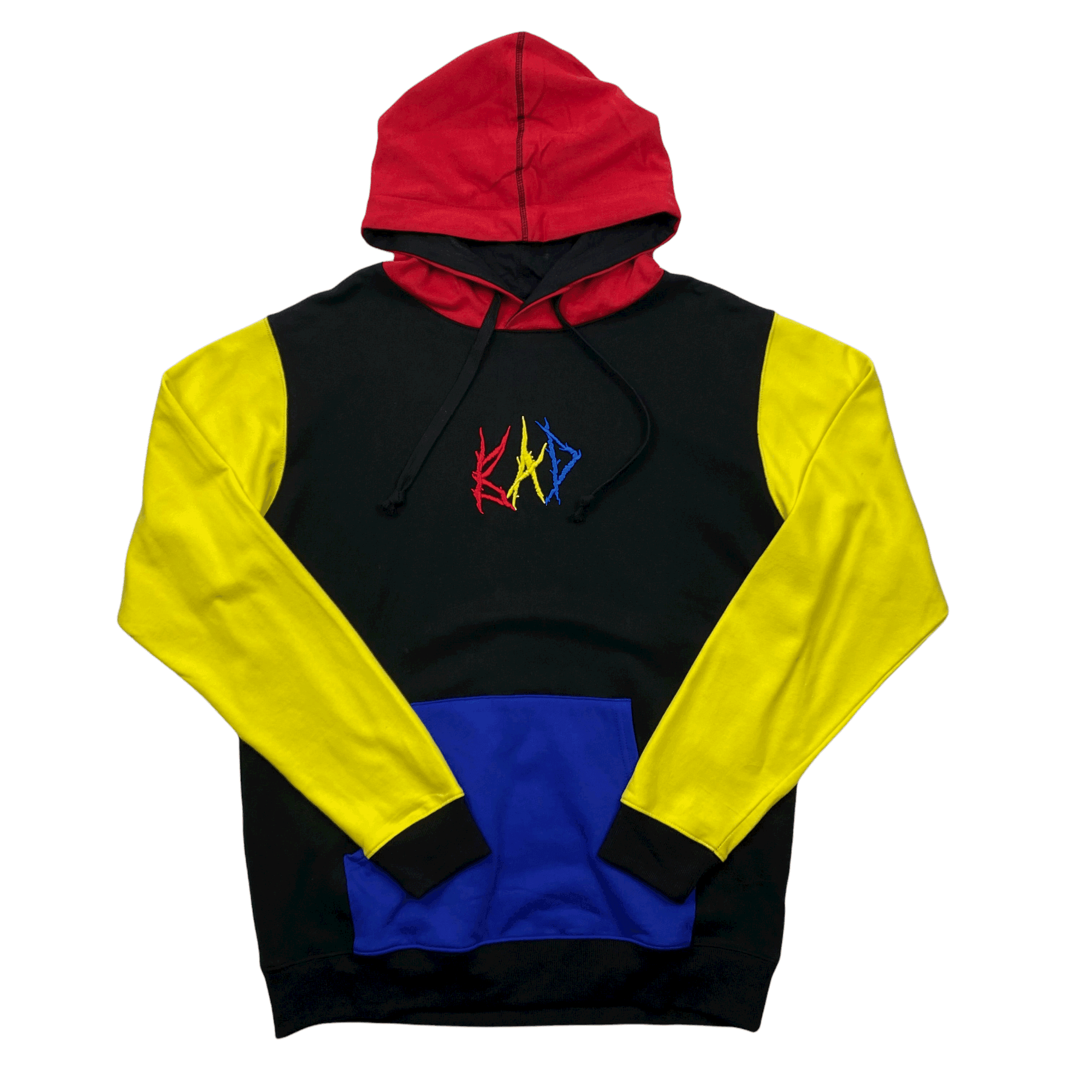Black Blue Yellow XXXTentacion BAD Vibes Forever Hoodie Extra Lar