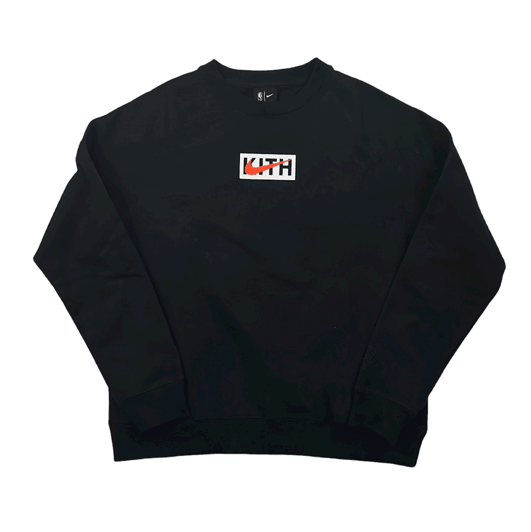 Black Nike x Kith NBA Box Logo Sweatshirt - Medium
