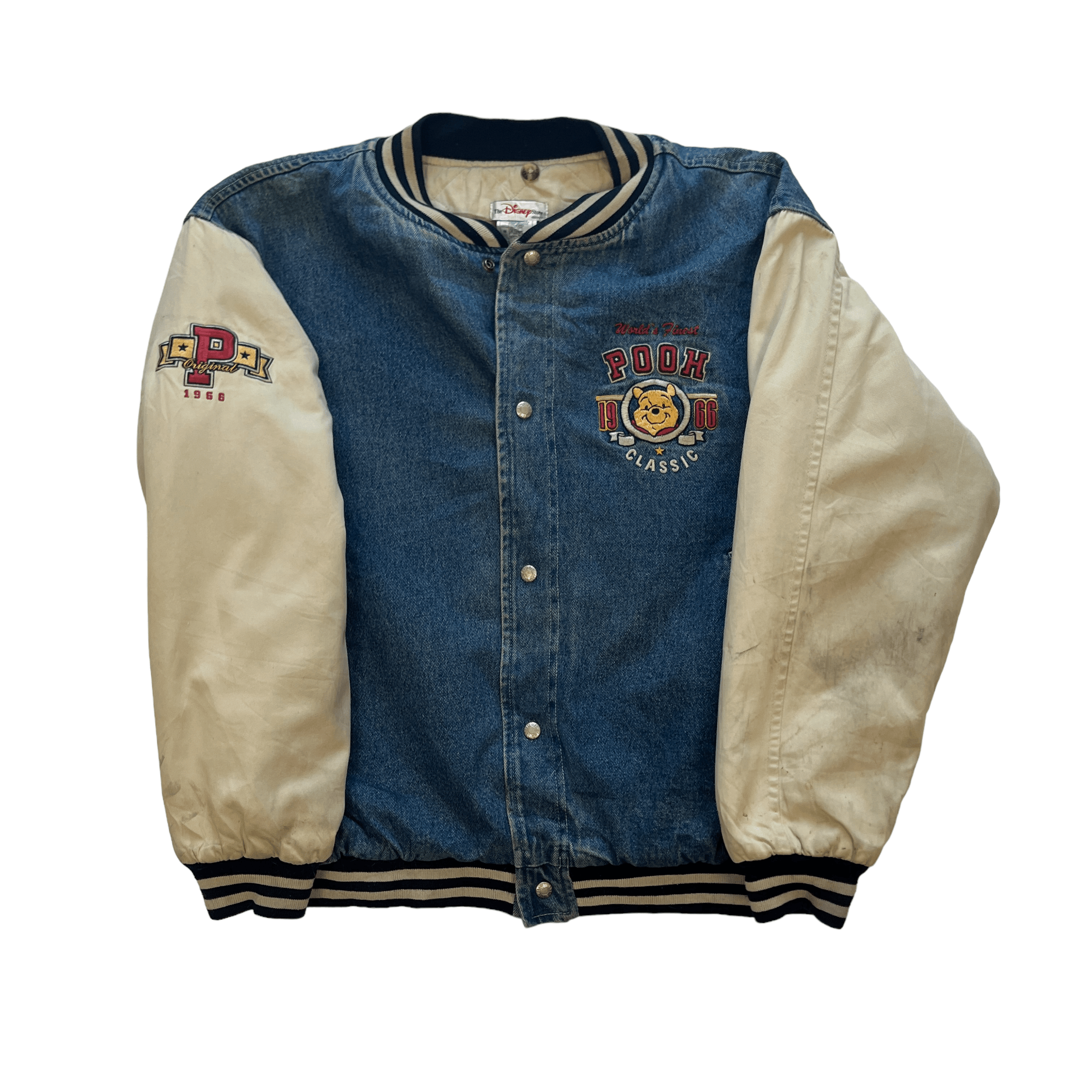 Vintage winnie the sale pooh denim varsity jacket