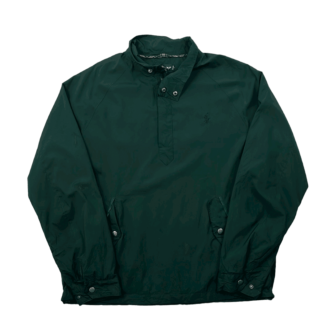 Vintage 90s Green Ralph Lauren Polo Golf Pullover Sweatshirt M