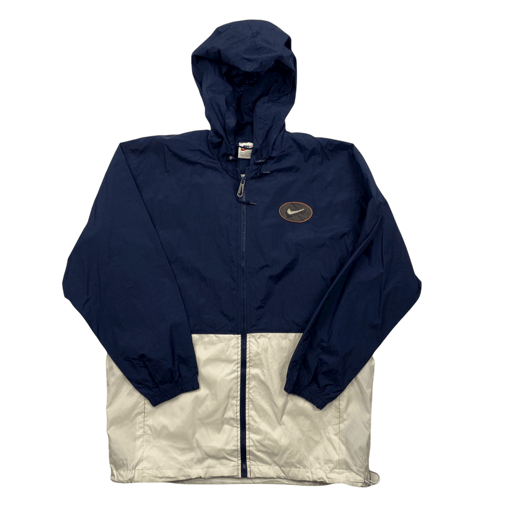 Navy blue and white nike shop jacket