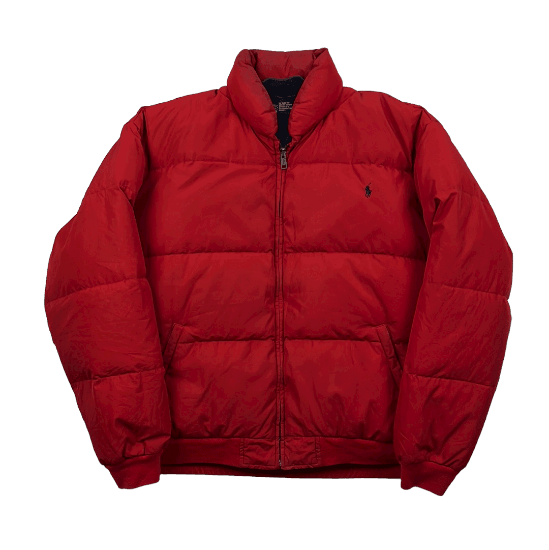 Polo ralph lauren puffer jacket red best sale