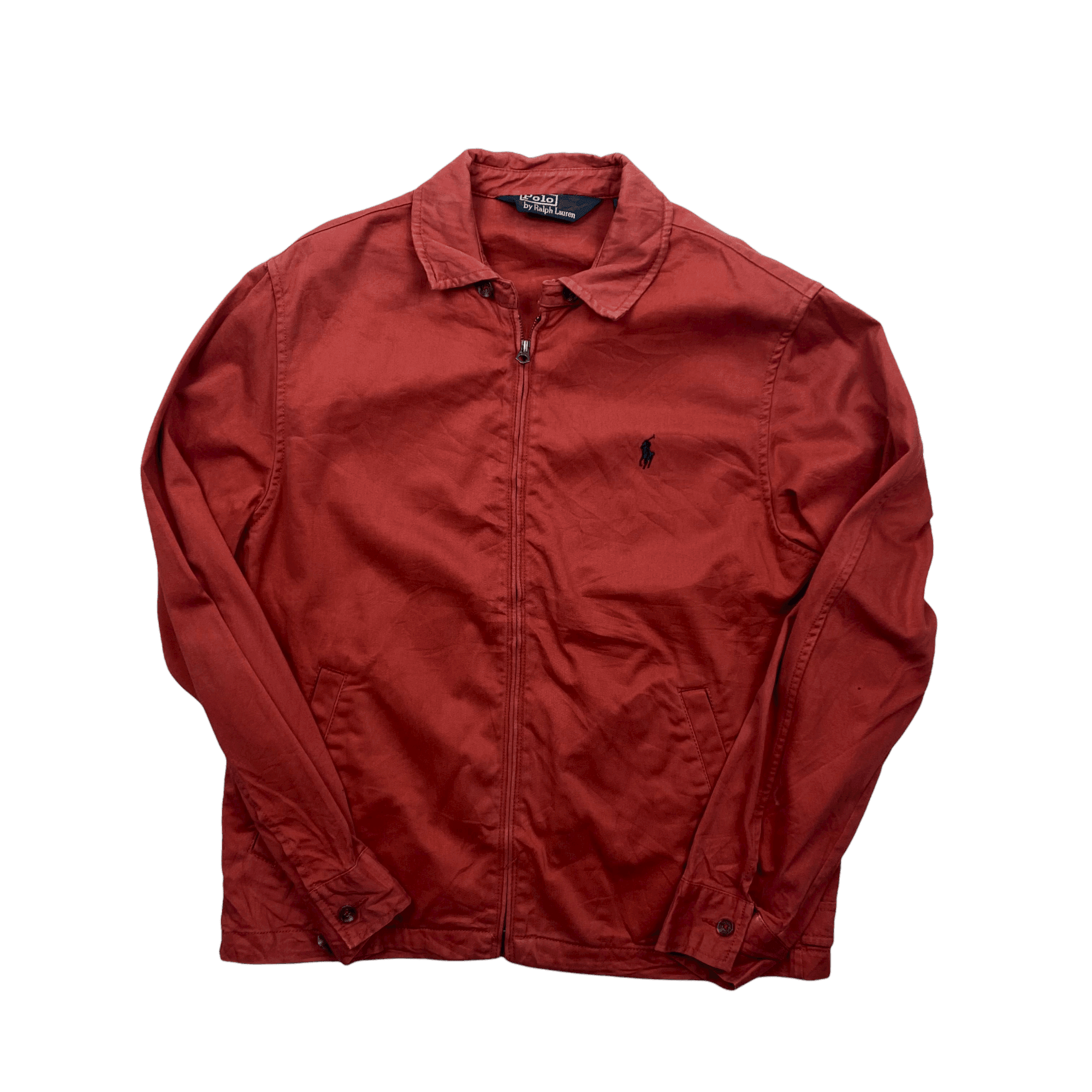Vintage 90s Red Ralph Lauren Polo Sport Harrington Jacket Medium Re
