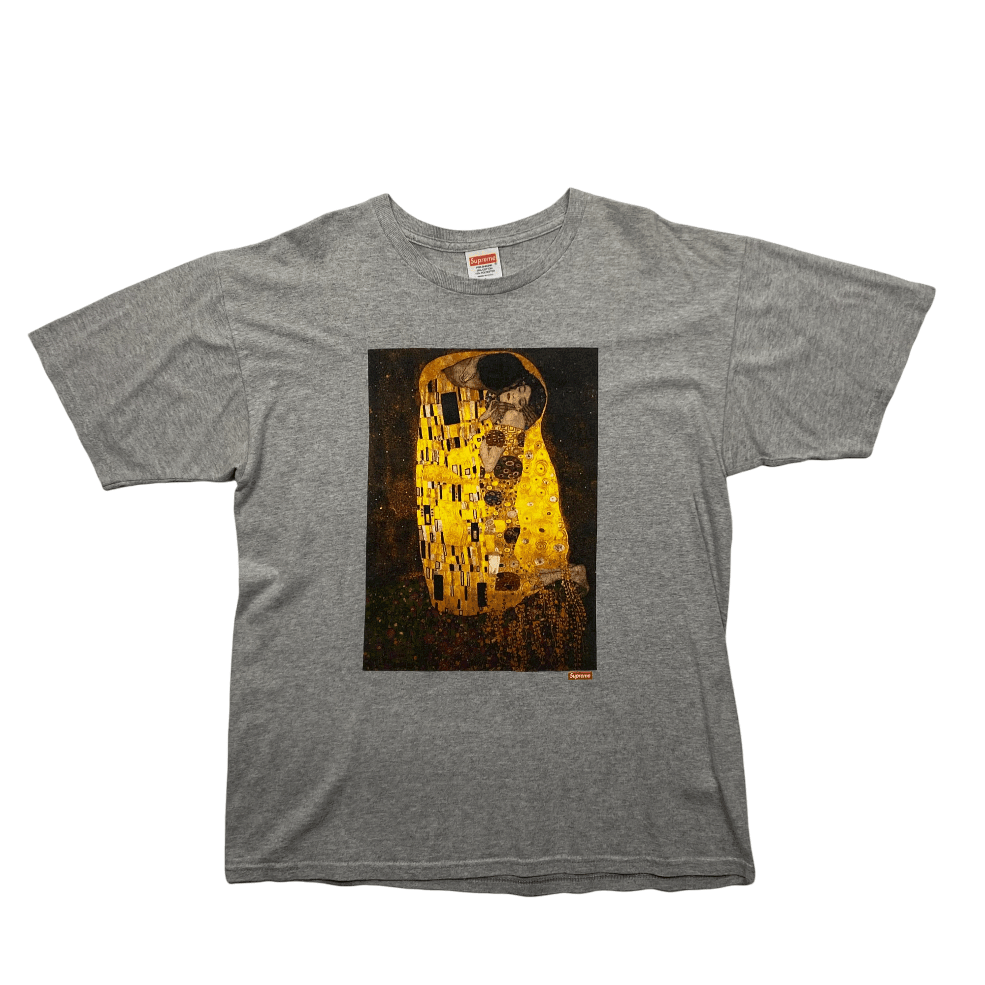 Vintage Grey Supreme Gustav Klimt The Kiss FW12 Tee L