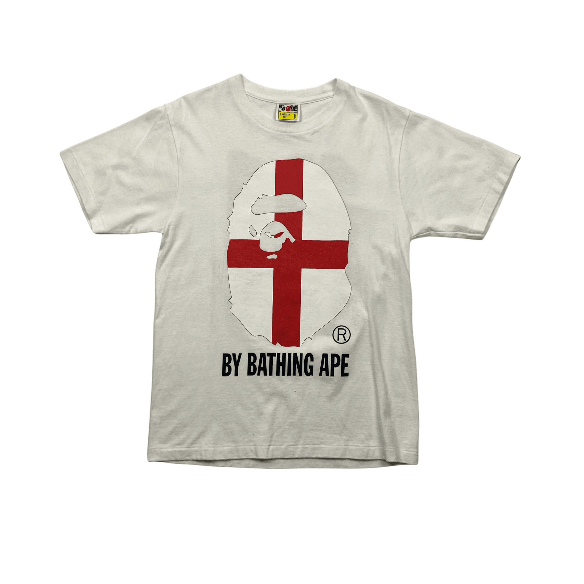 A bathing shop ape shirt white