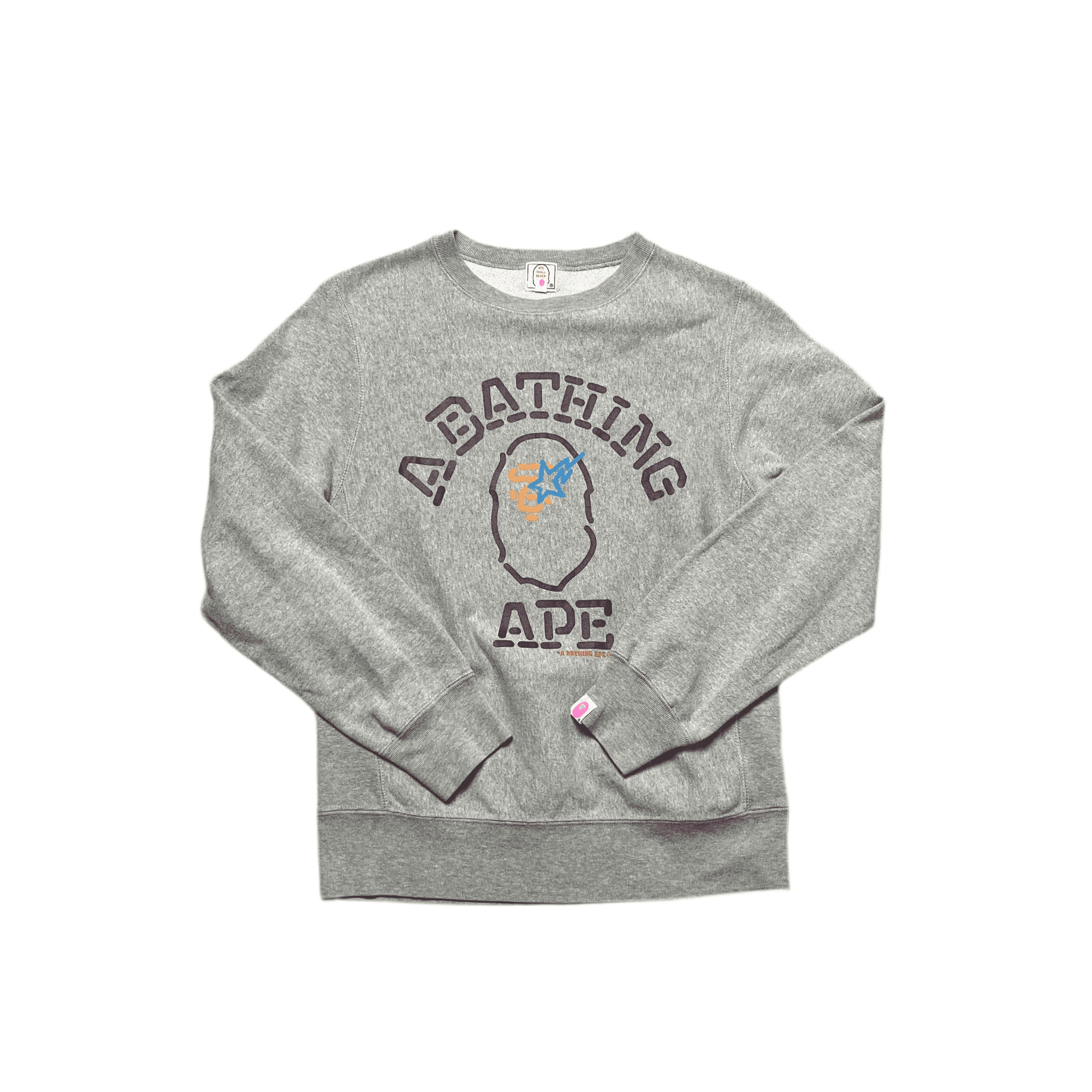 Grey A Bathing Ape (BAPE) Sweatshirt - M