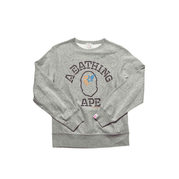 Grey A Bathing Ape (BAPE) Sweatshirt - M