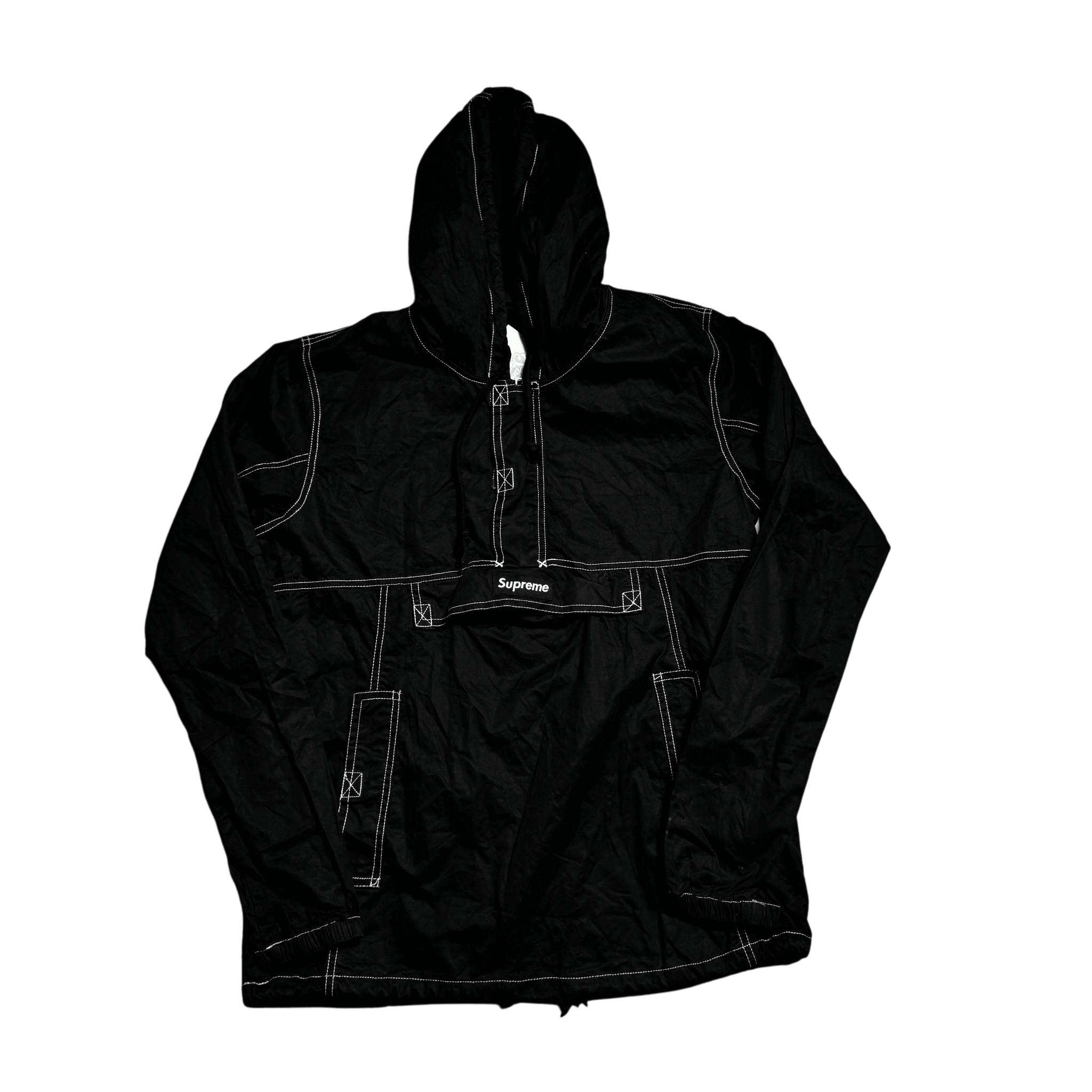 Black Supreme 1/4 Zip Anorak - M