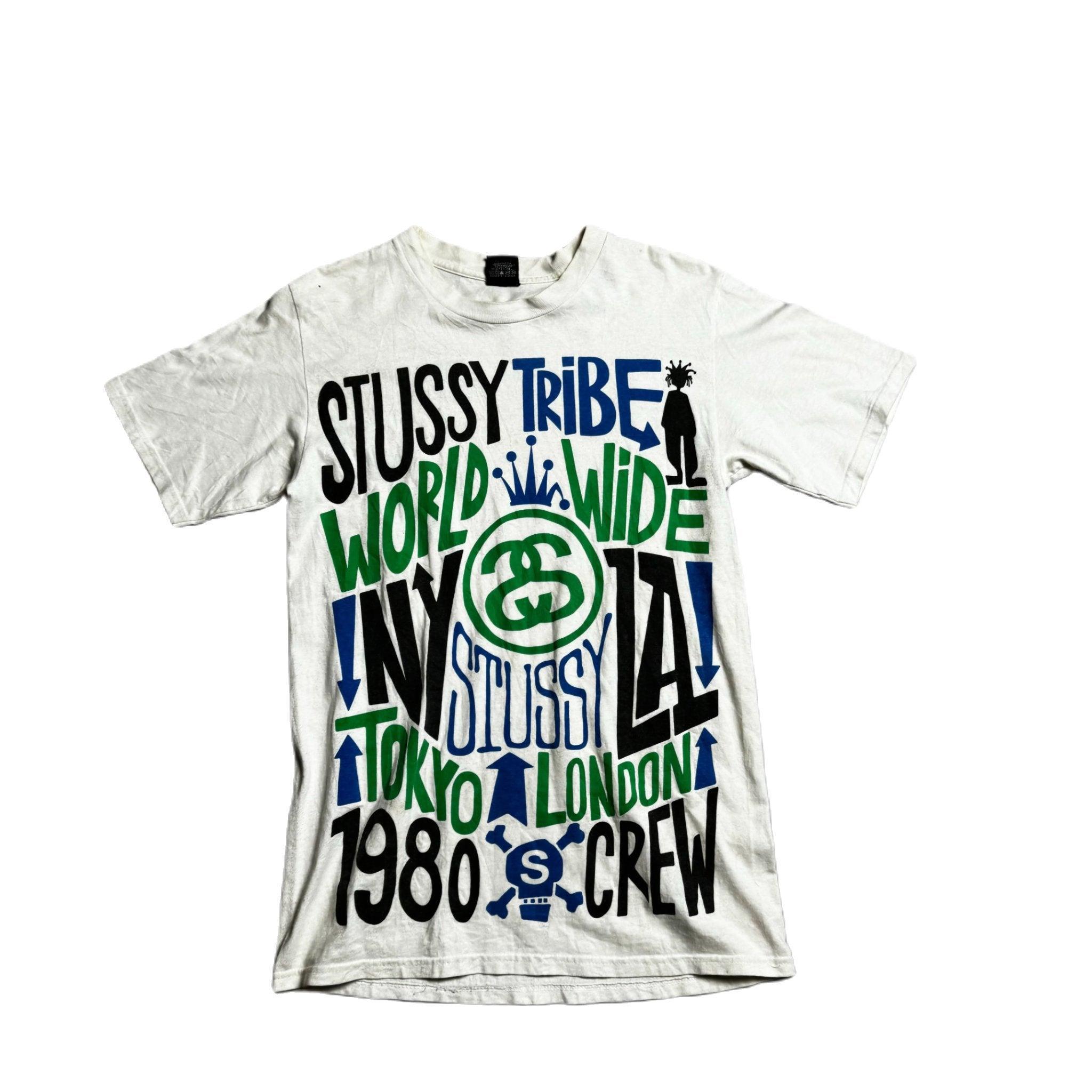 White Stussy Tee - S