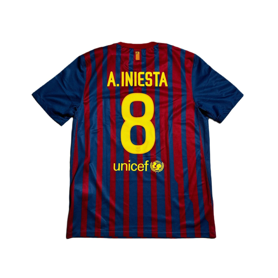 2011 - 12 Barcelona Home 'Iniesta' Shirt - L