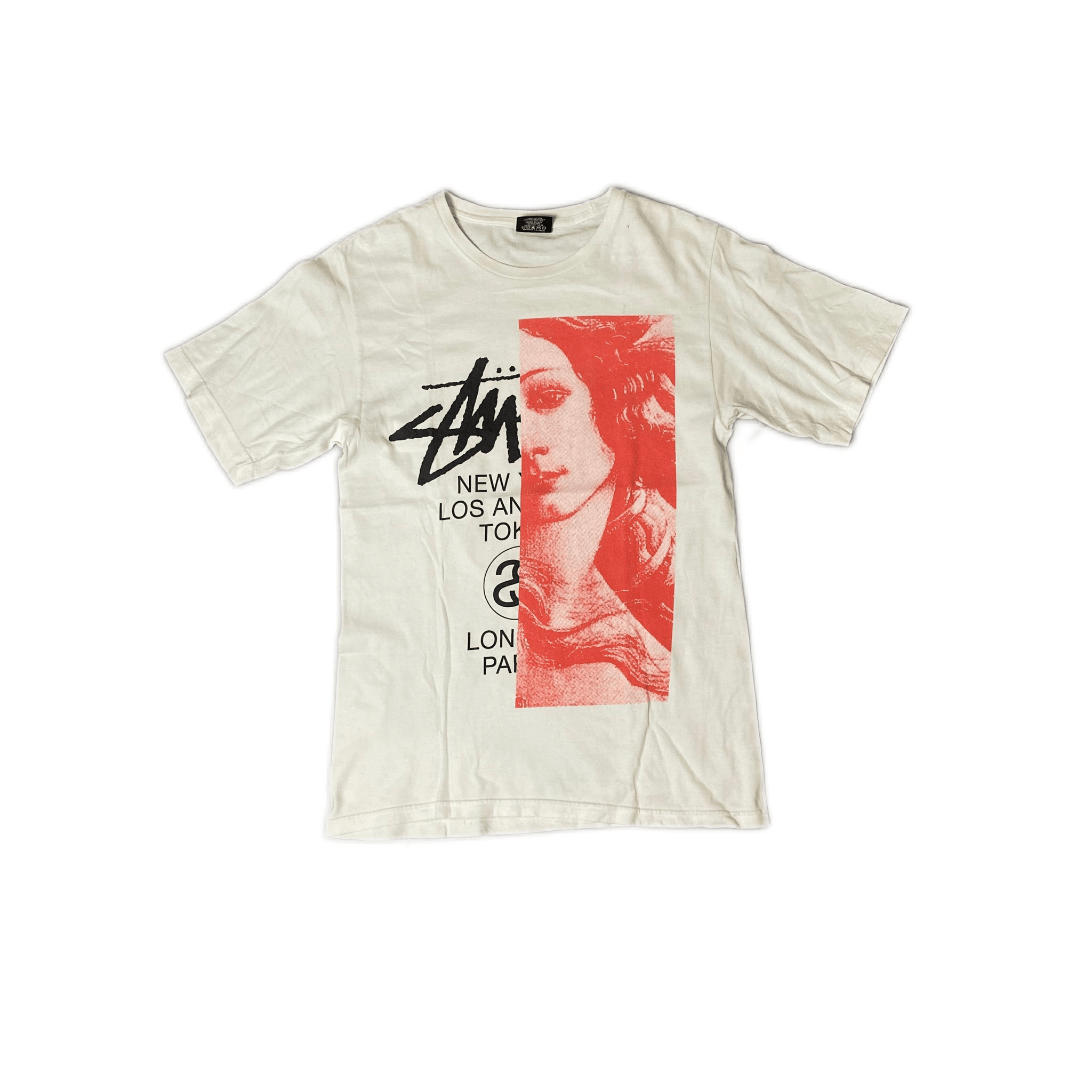 White Stussy Tee - S