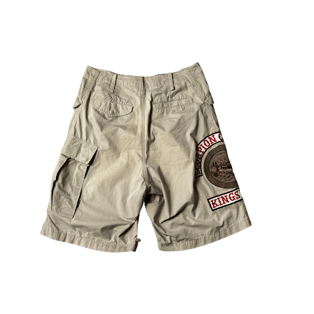 Beige Maharishi Shorts - L