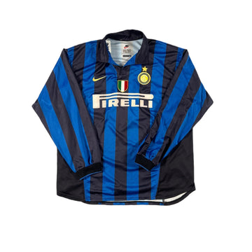 1998 - 99 Inter Milan Home Long Sleeve Shirt - XL