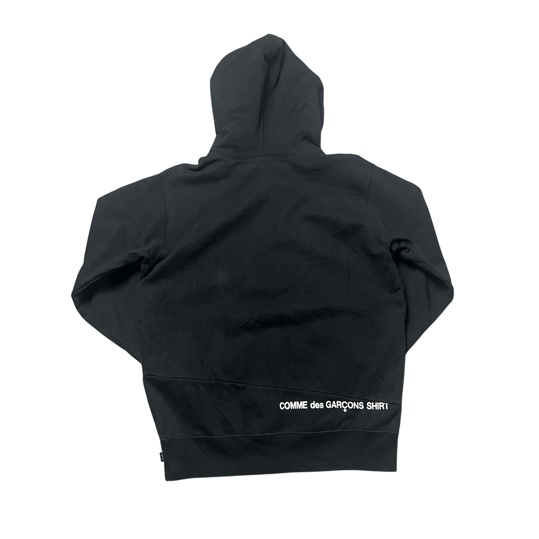 Black Supreme x Comme Des Garcons Split Box Logo Hoodie - L