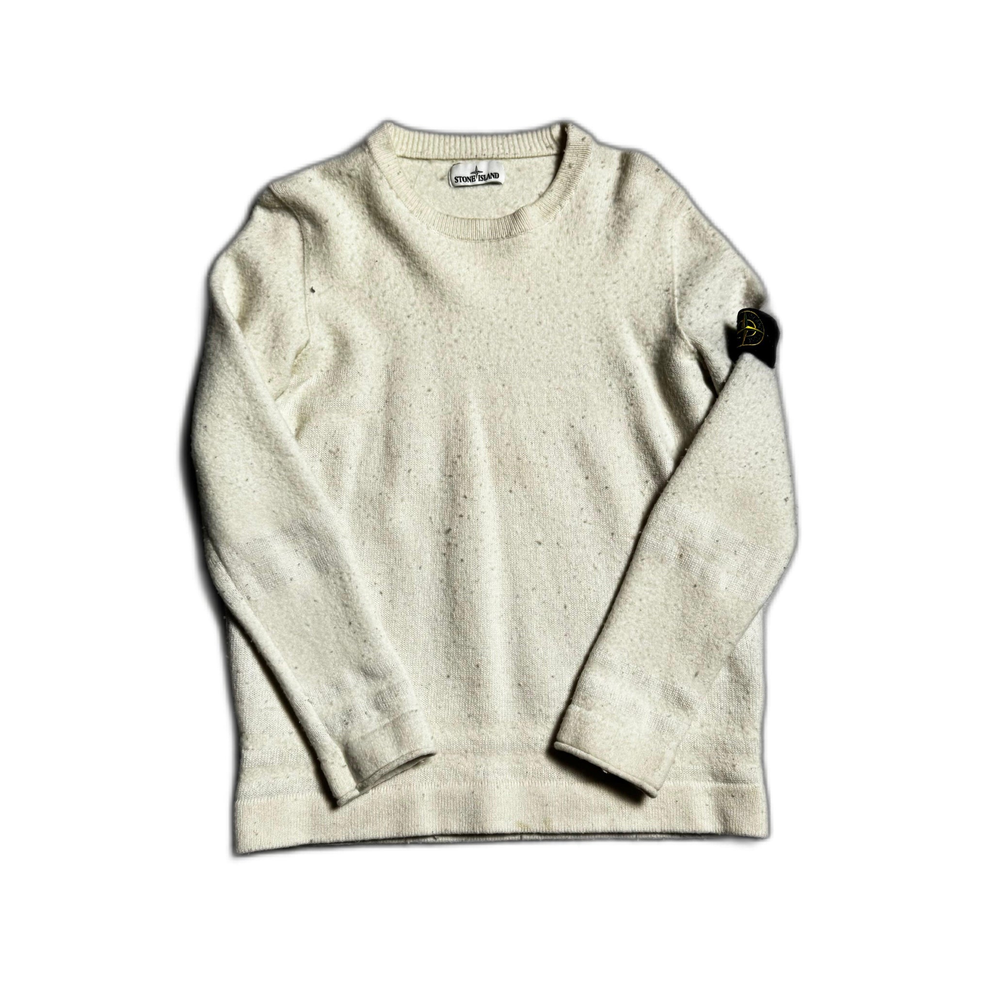 Cream Stone Island Sweatshirt - L