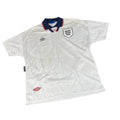 1993-95 White Umbro England Tee - Extra Large - The Streetwear Studio