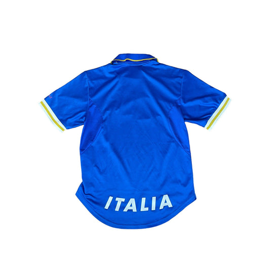 1996-97 Blue Nike Italy Tee - Small - The Streetwear Studio