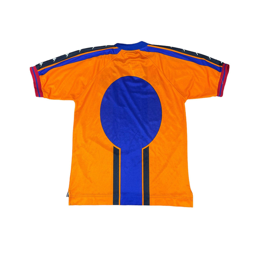 1997-98 Orange + Blue Kappa Barcelona FC Tee - Extra Large - The Streetwear Studio