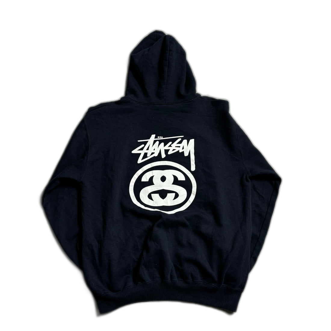 Navy Blue Stussy Hoodie - L