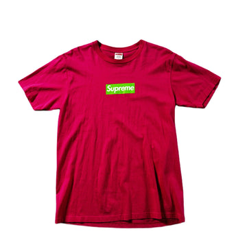 Pink Supreme Box Logo Tee - L