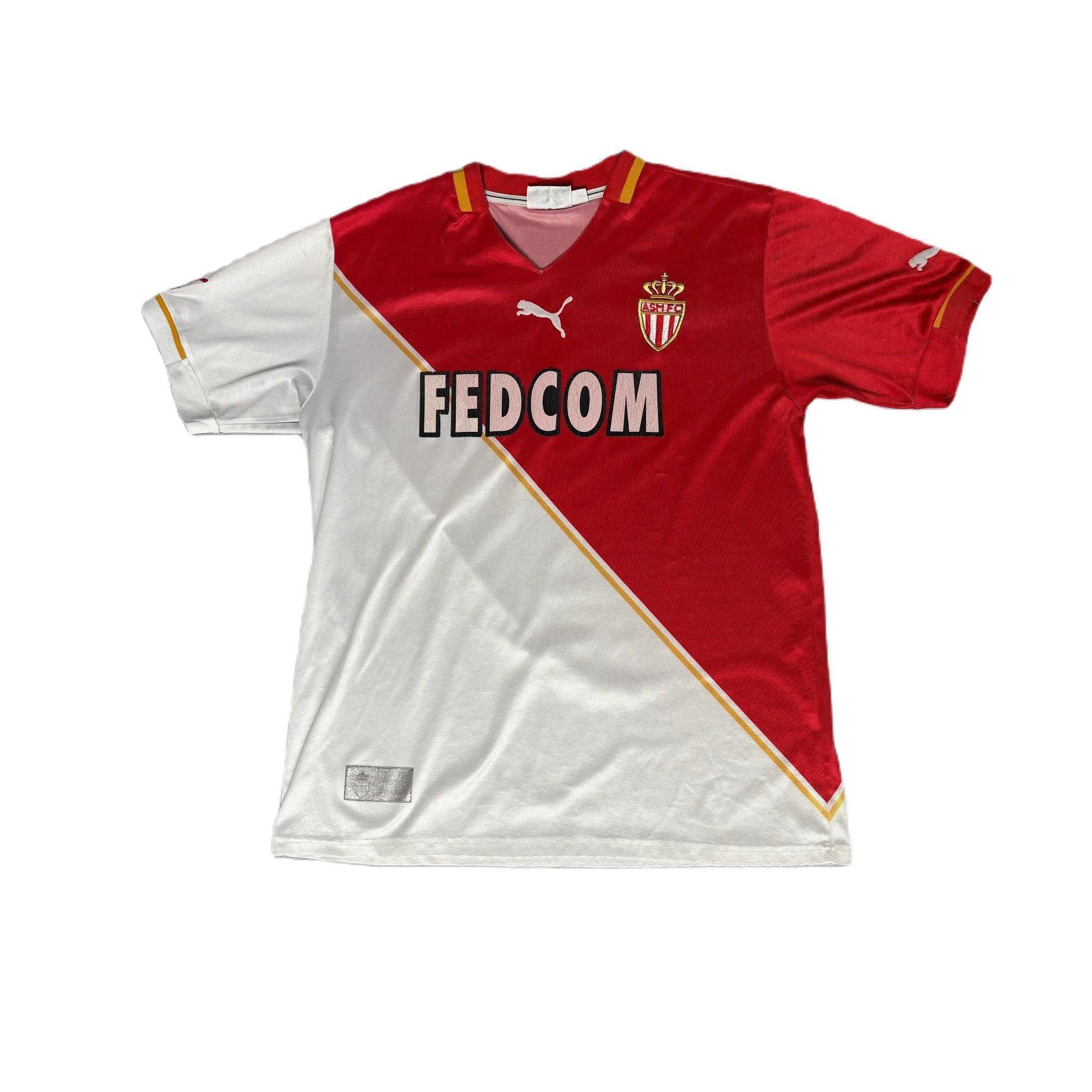 2001 - 02 Monaco Home Shirt - L