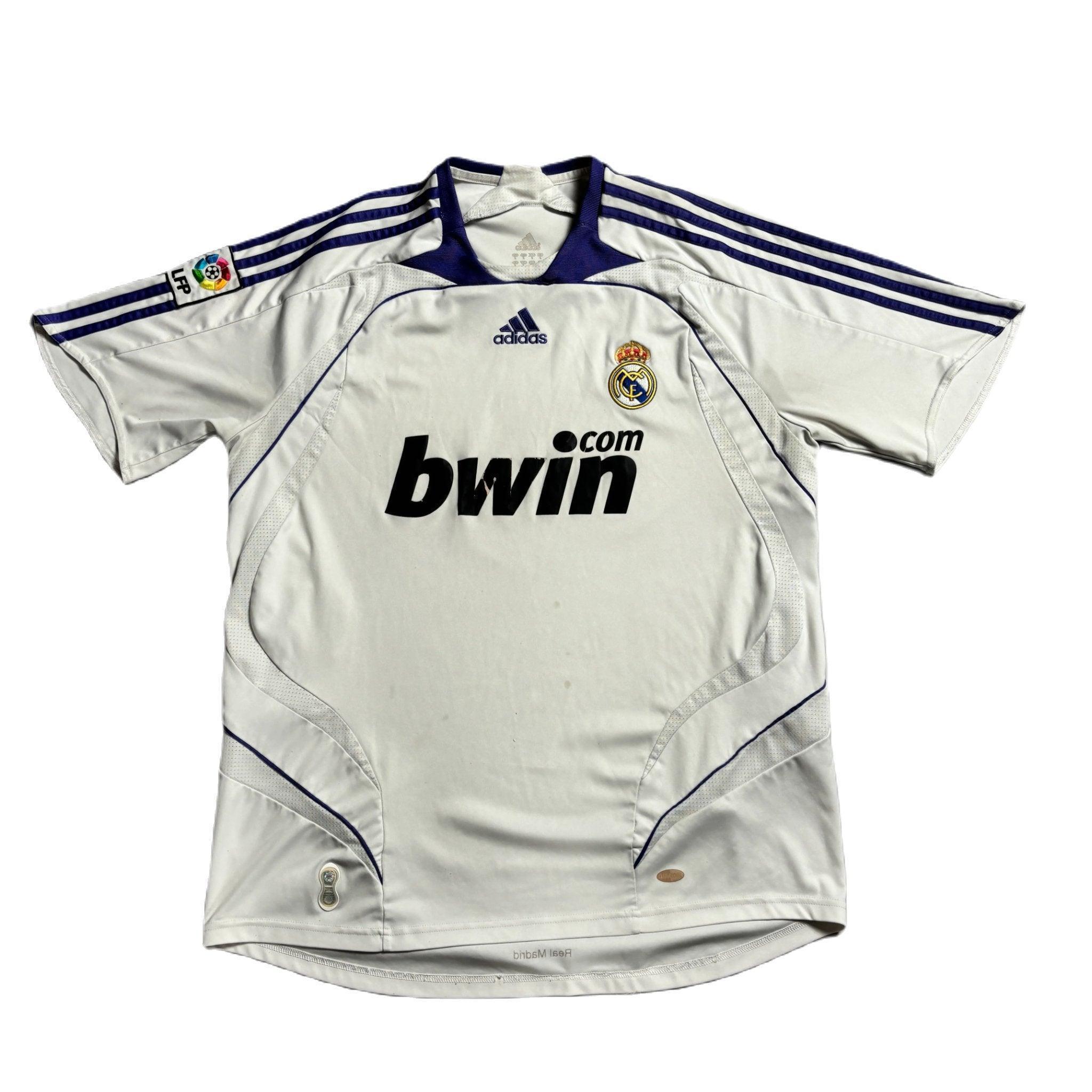 2007 - 08 Real Madrid Home Shirt - L