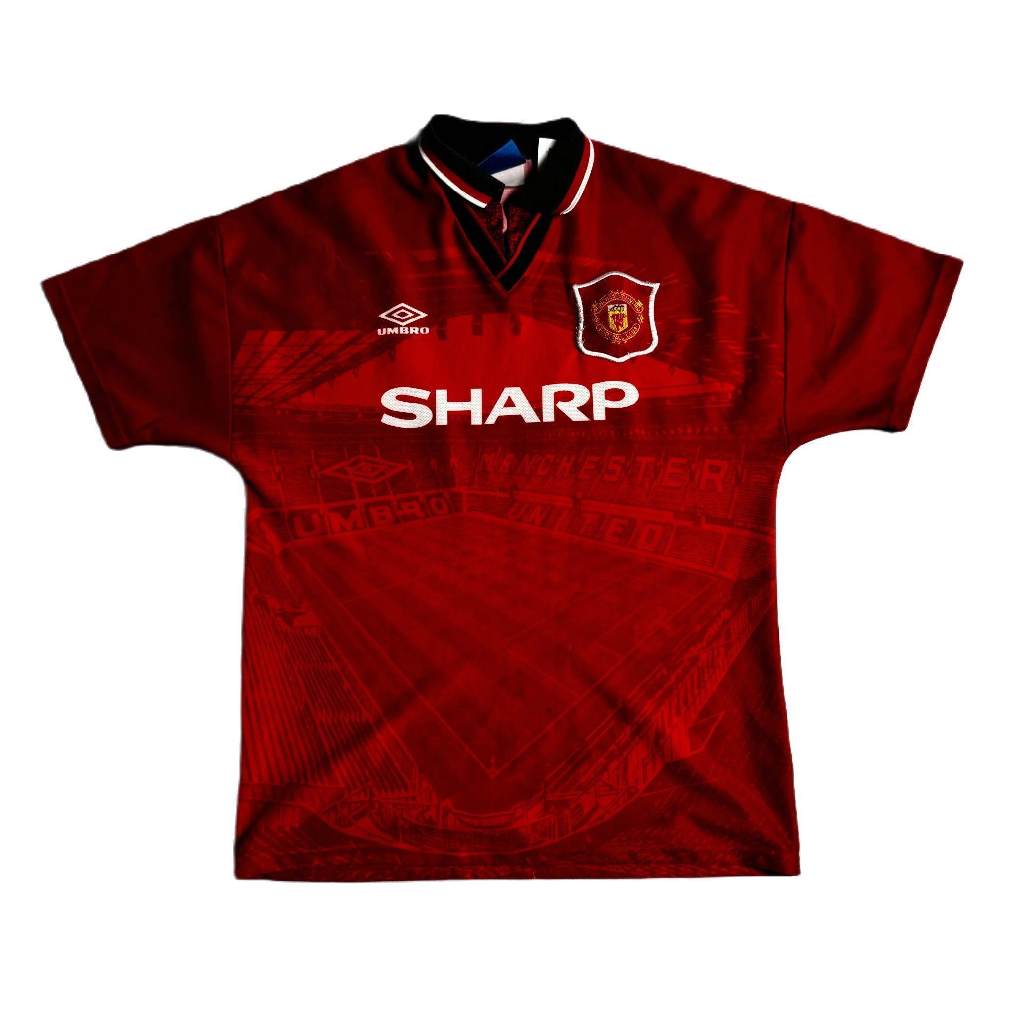 1994 - 96 Manchester United Home Shirt - L