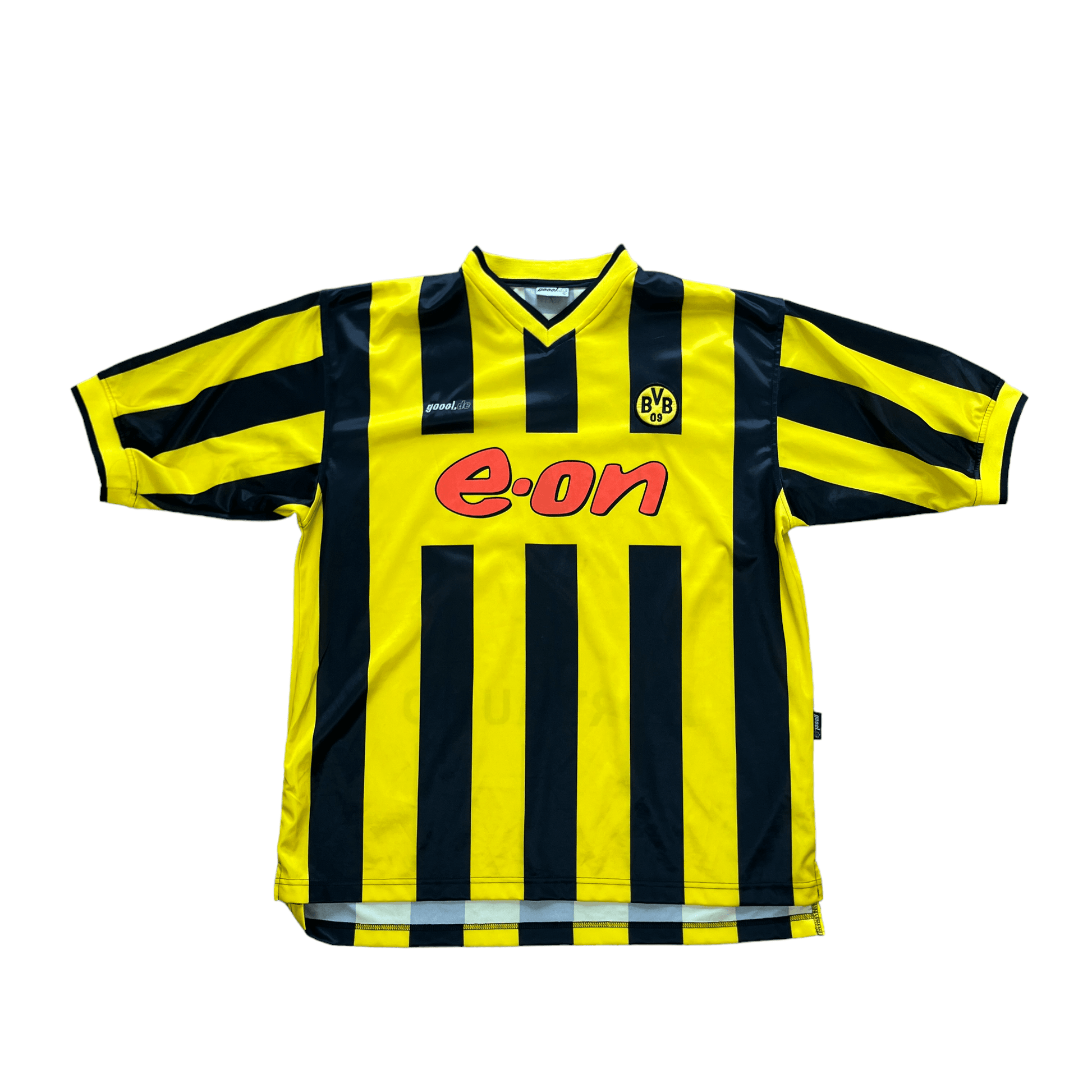 2000-02 Yellow + Black Borussia Dortmund FootballTee - Large - The Streetwear Studio