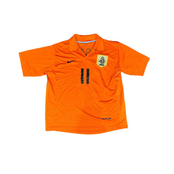 2006-07 Orange Nike Netherlands Robben Tee - Medium - The Streetwear Studio