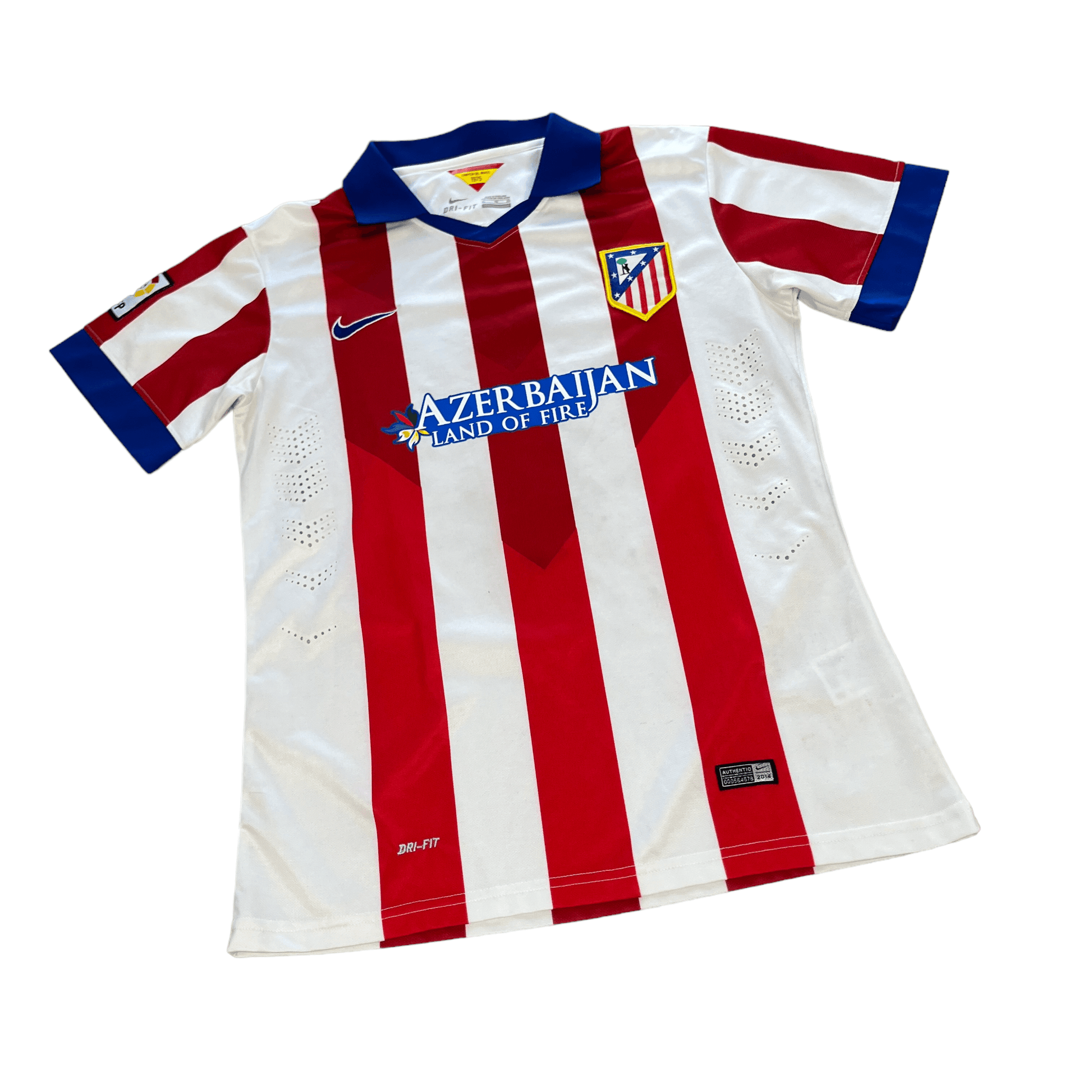 2014-15 Red + White Nike Athletico Madrid Panza Home Tee - Extra Large - The Streetwear Studio