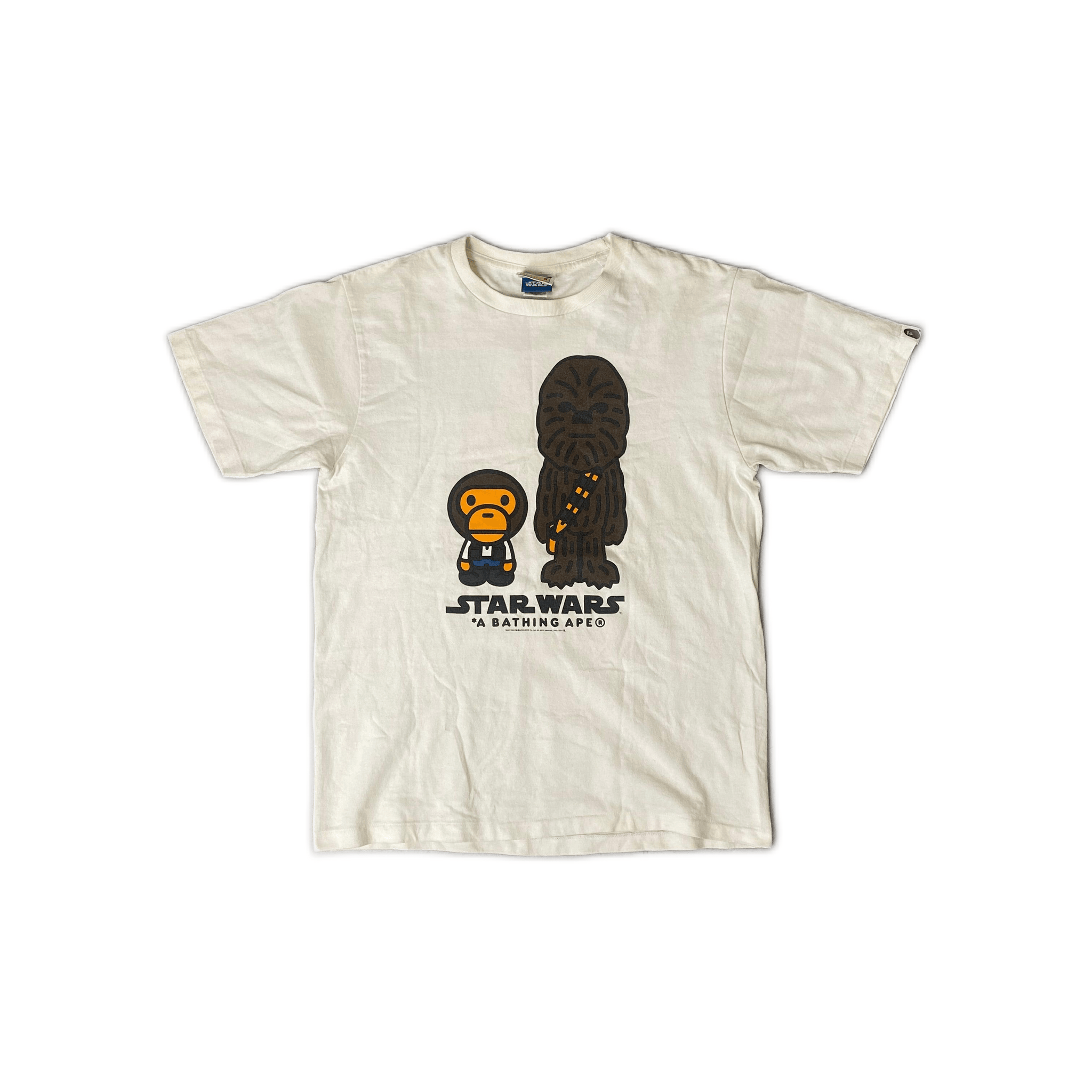 White A Bathing Ape (BAPE) x Star Wars Tee - M