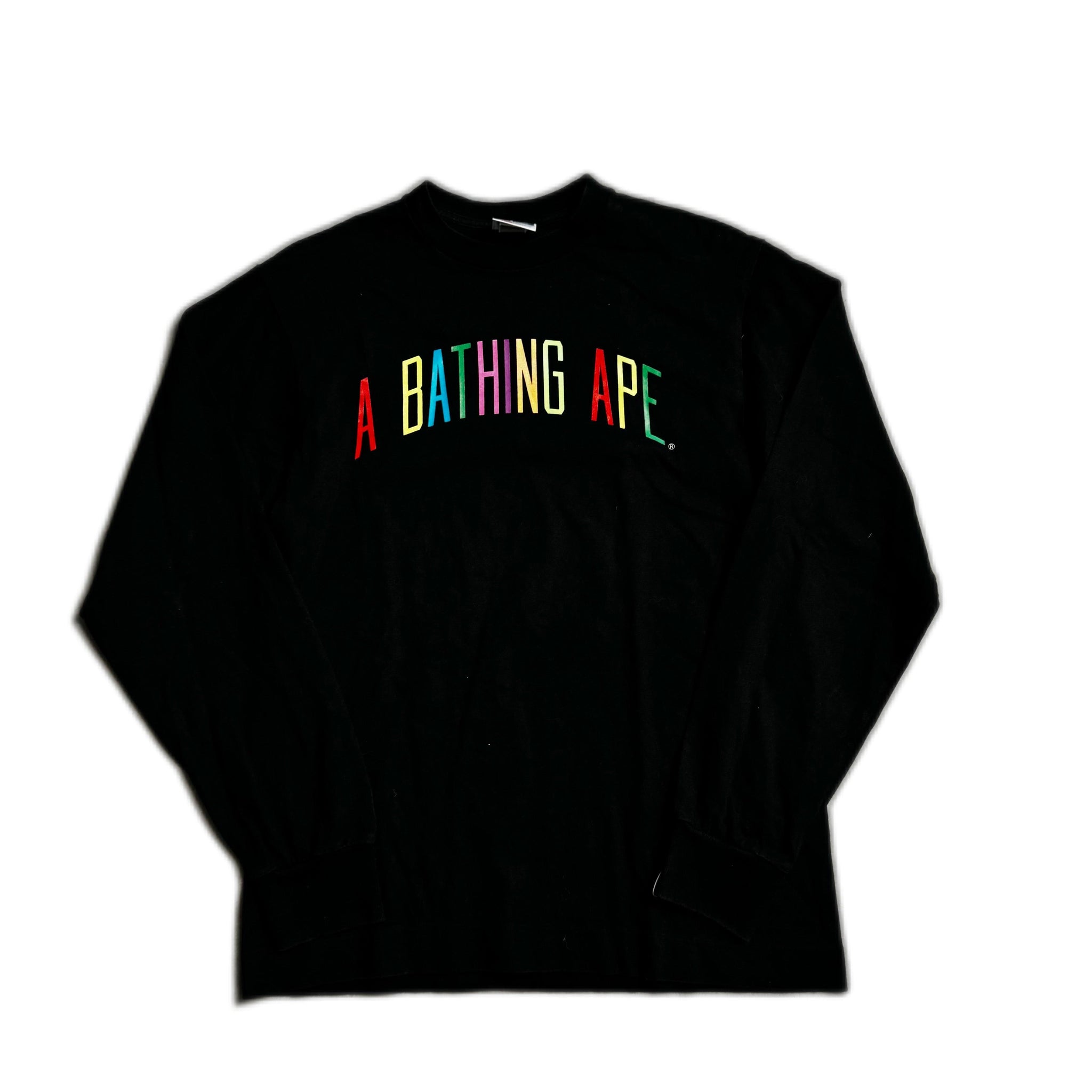 Black A Bathing Ape (BAPE) Long Sleeve Tee - M