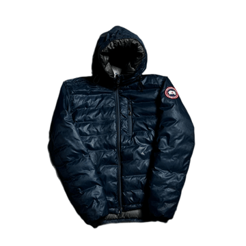 Navy Blue Canada Goose Puffer Coat - S