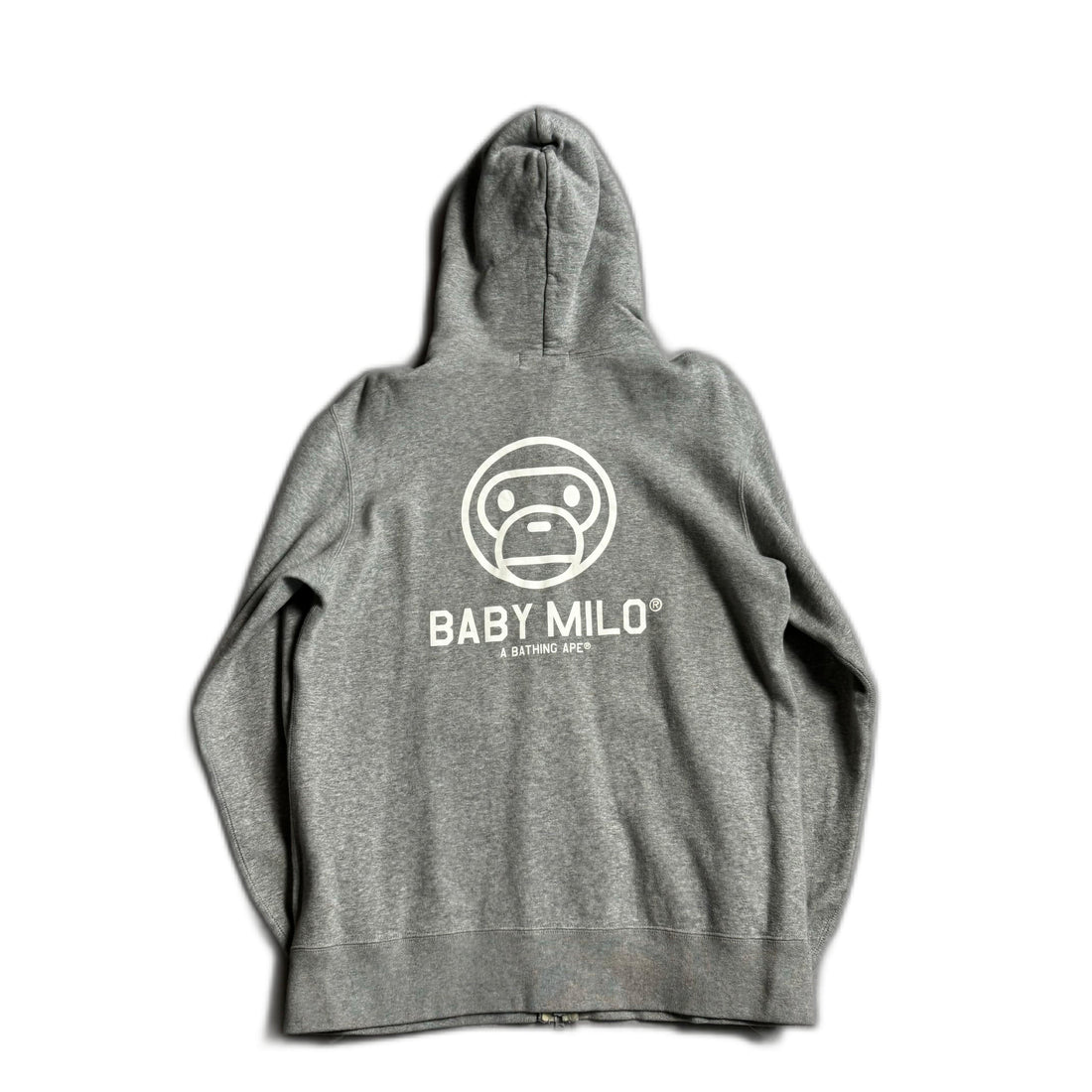 Grey A Bathing Ape Zip Up Hoodie - XL