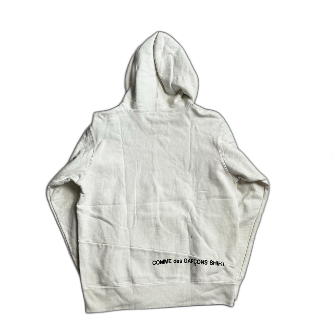 White Supreme x Comme Des Garçons Split Box Logo Hoodie - S