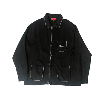 Black Supreme Knitted Cardigan - M