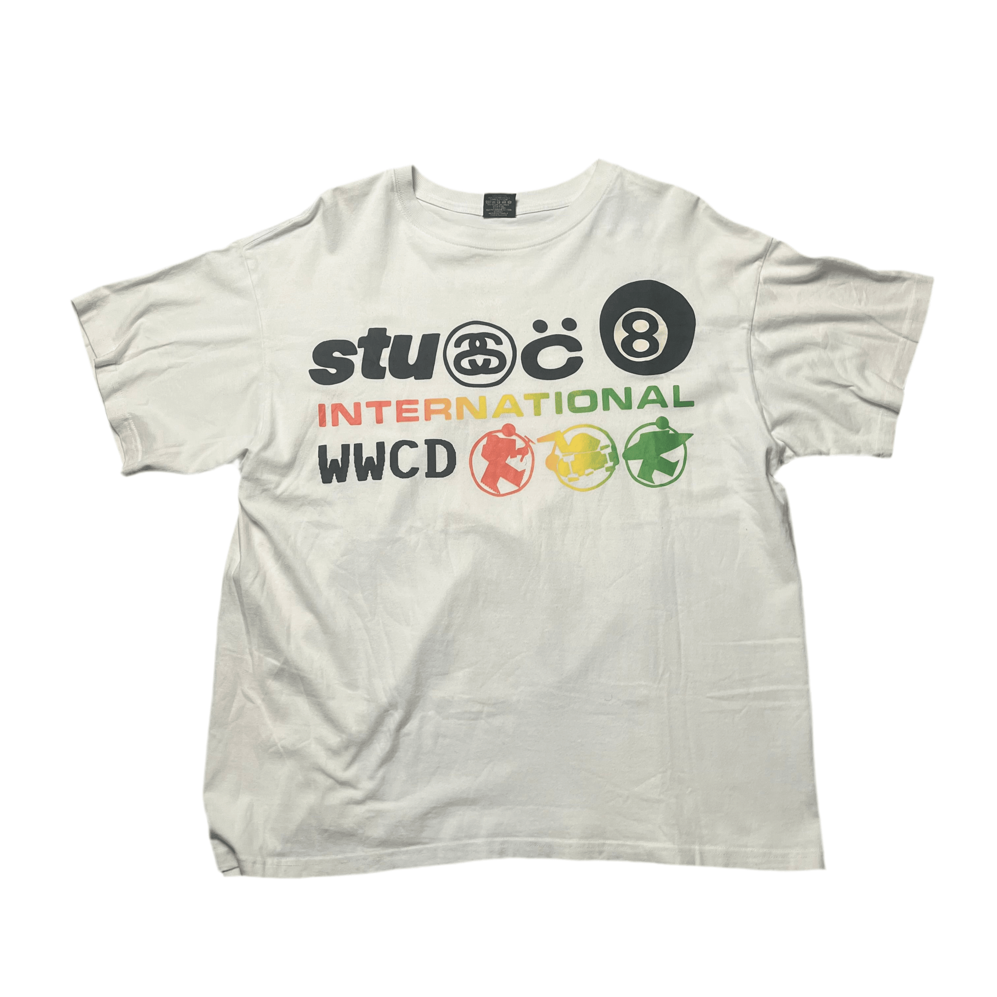 White Stussy x Cactus Plant Flea Market (CPFM) Tee - L