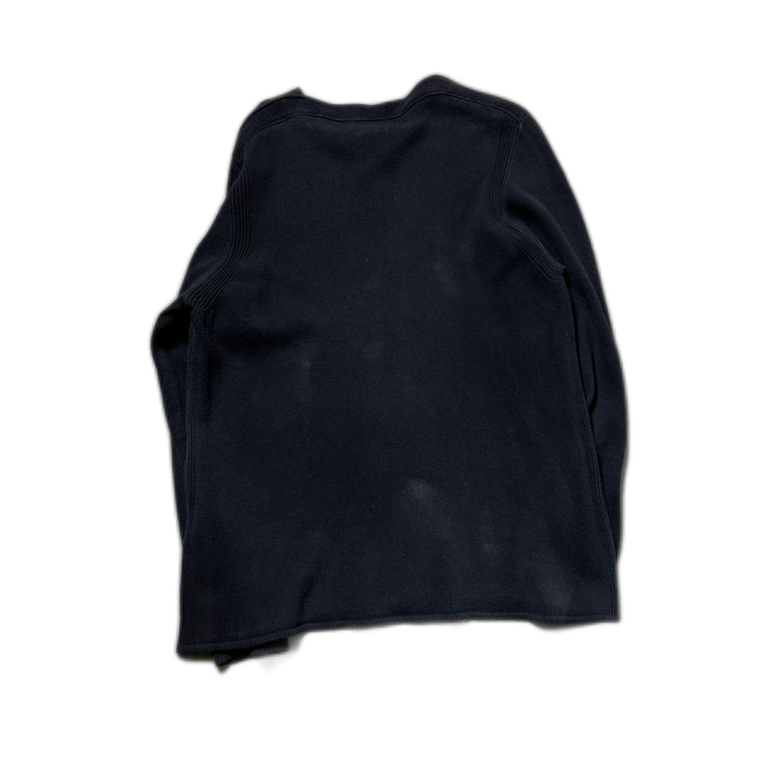 Vintage Navy Blue Stone Island Knitted Sweatshirt - L