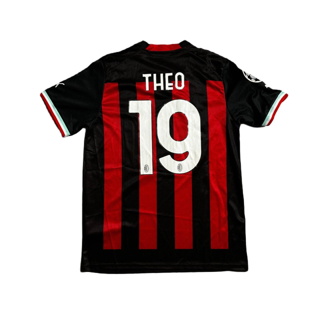 2022 - 23 AC Milan Home 'Theo' Shirt - L