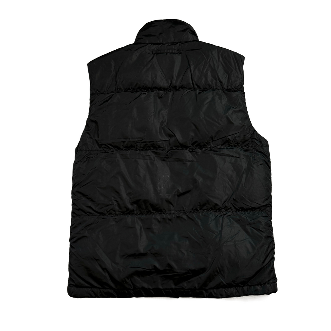 Vintage Black Prada Puffer Gilet - M