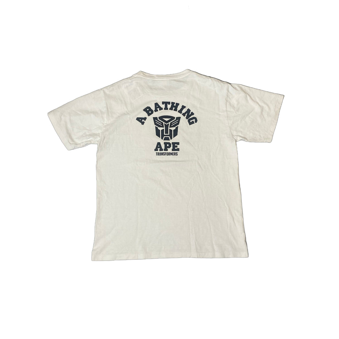 White A Bathing Ape (BAPE) x Transformers Tee - L