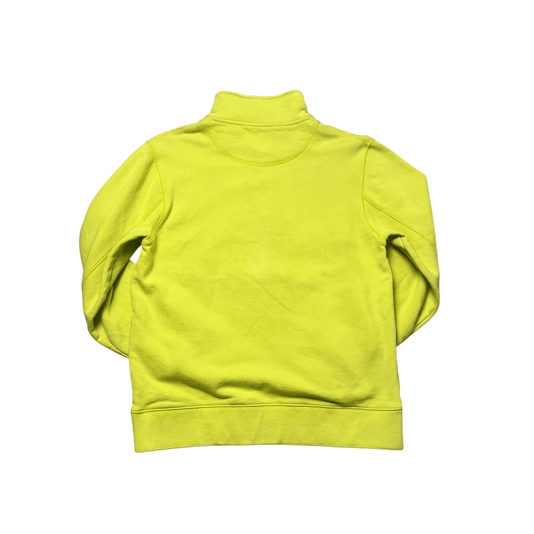 Yellow Stussy 1/4 Zip Sweatshirt - M