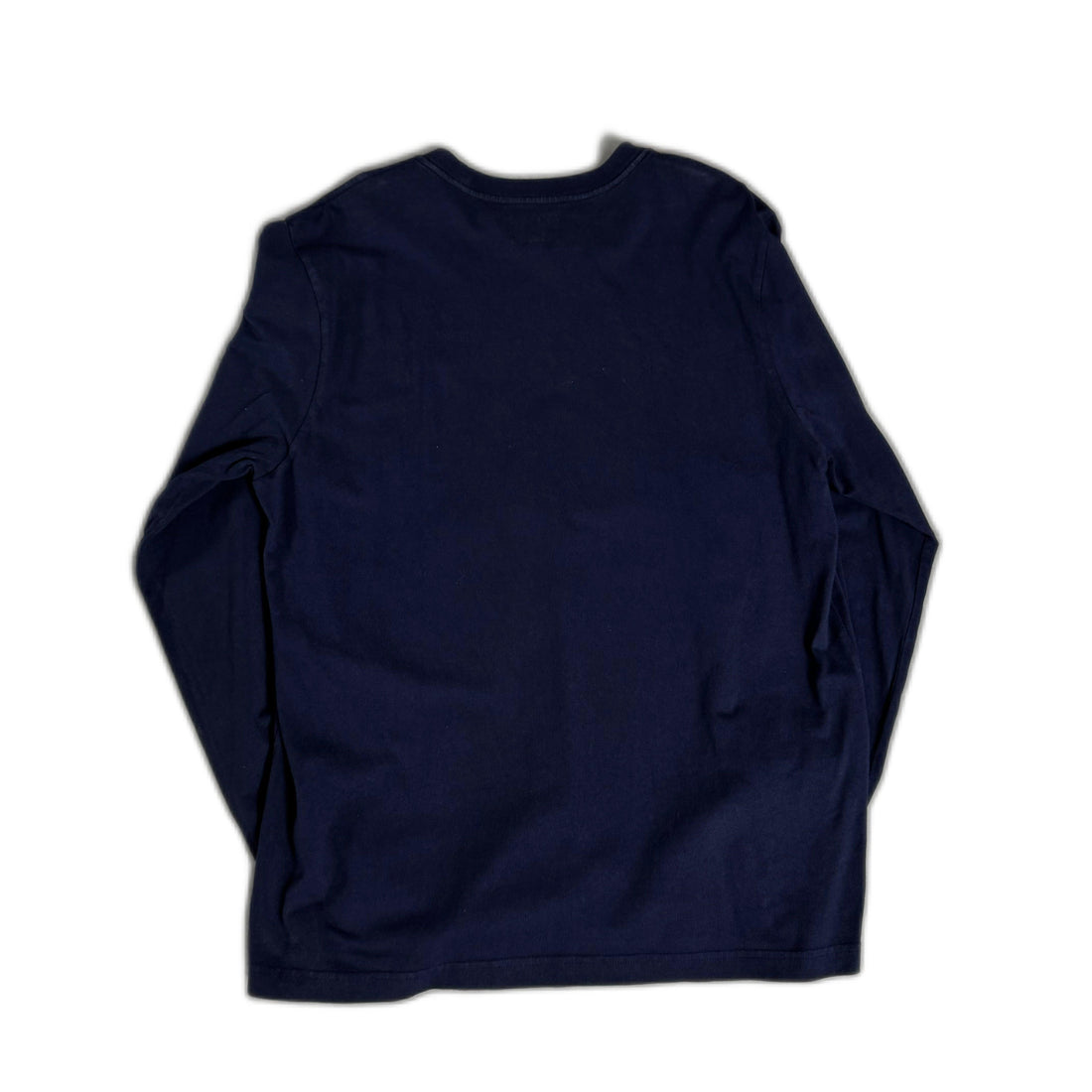 Navy Blue Stussy Long Sleeve Tee - L