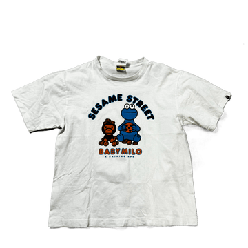 White A Bathing Ape (BAPE) x Sesame Street Tee - L