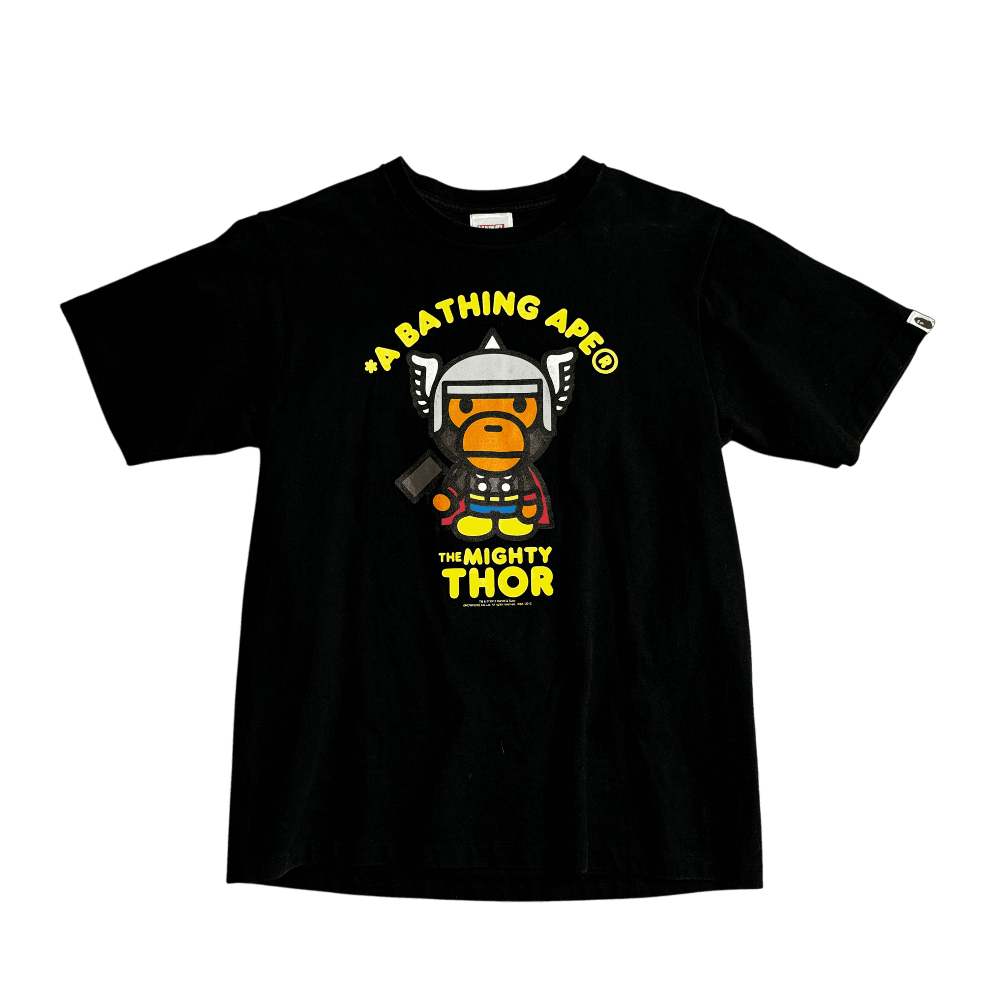 Black A Bathing Ape (BAPE) x Marvel Thor Tee - M