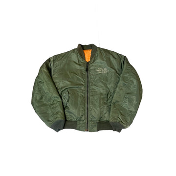 Green Avirex Bomber Jacket - S