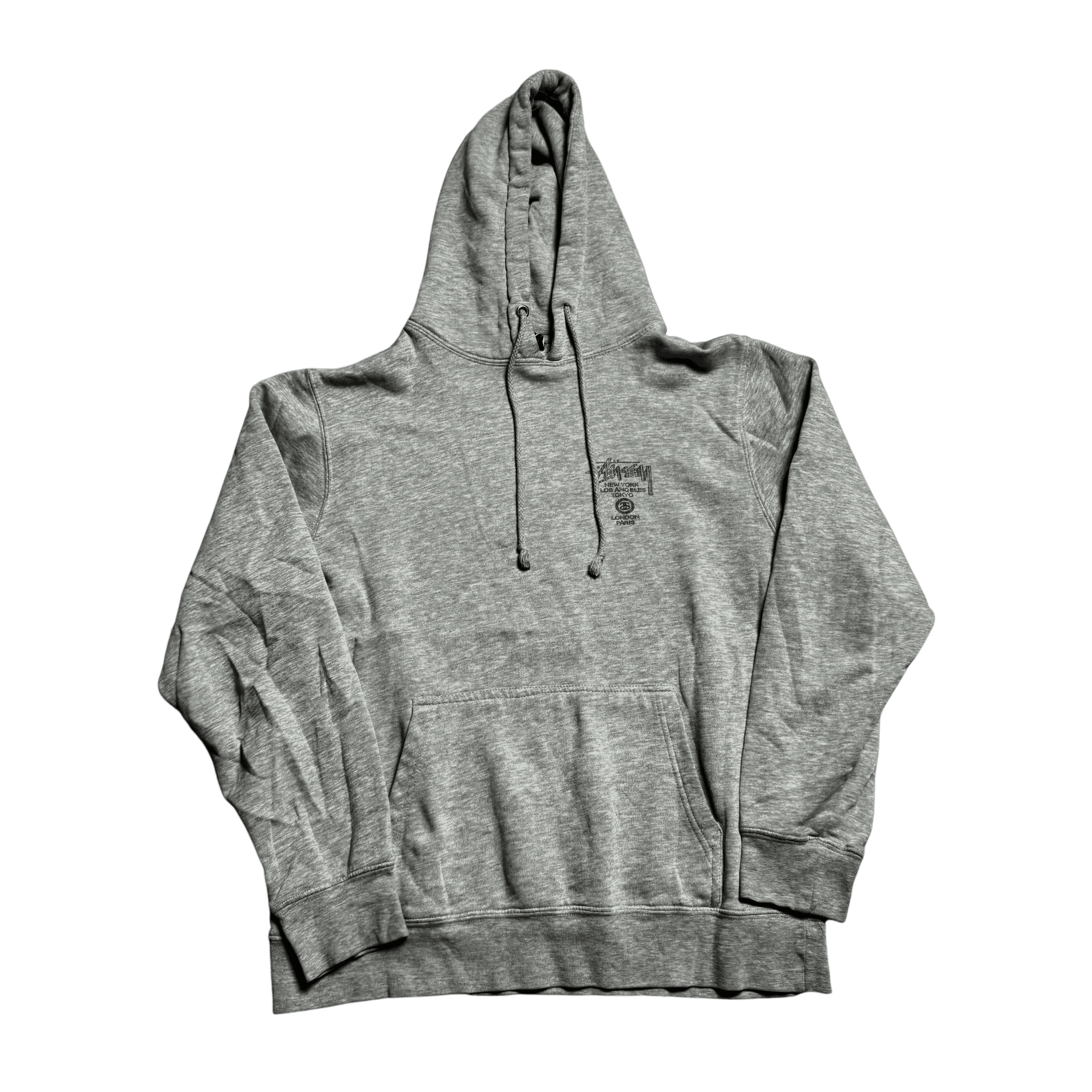 Grey Stussy Hoodie - S