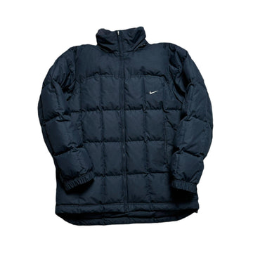 Vintage Navy Blue Nike Puffer Coat - M